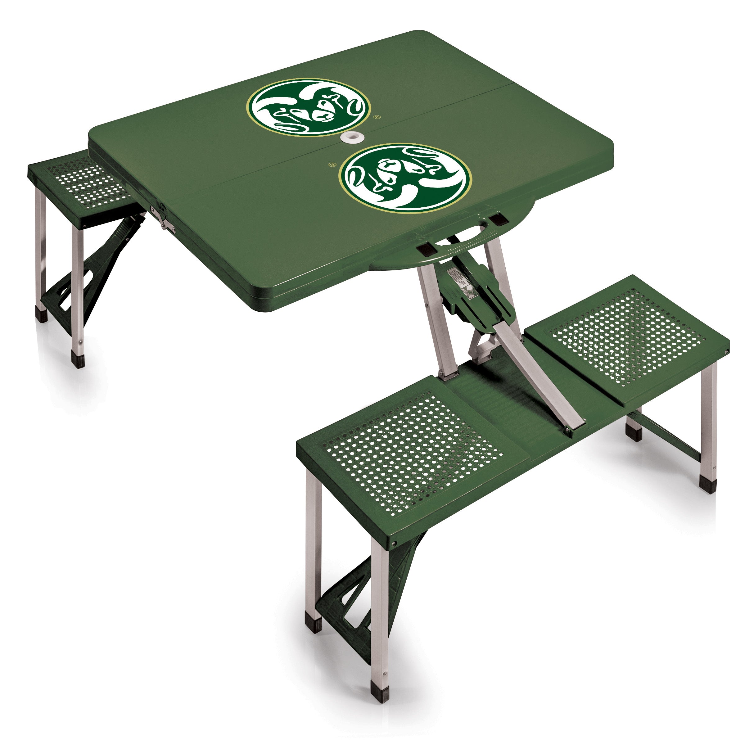 Colorado State Rams - Picnic Table Portable Folding Table with Seats