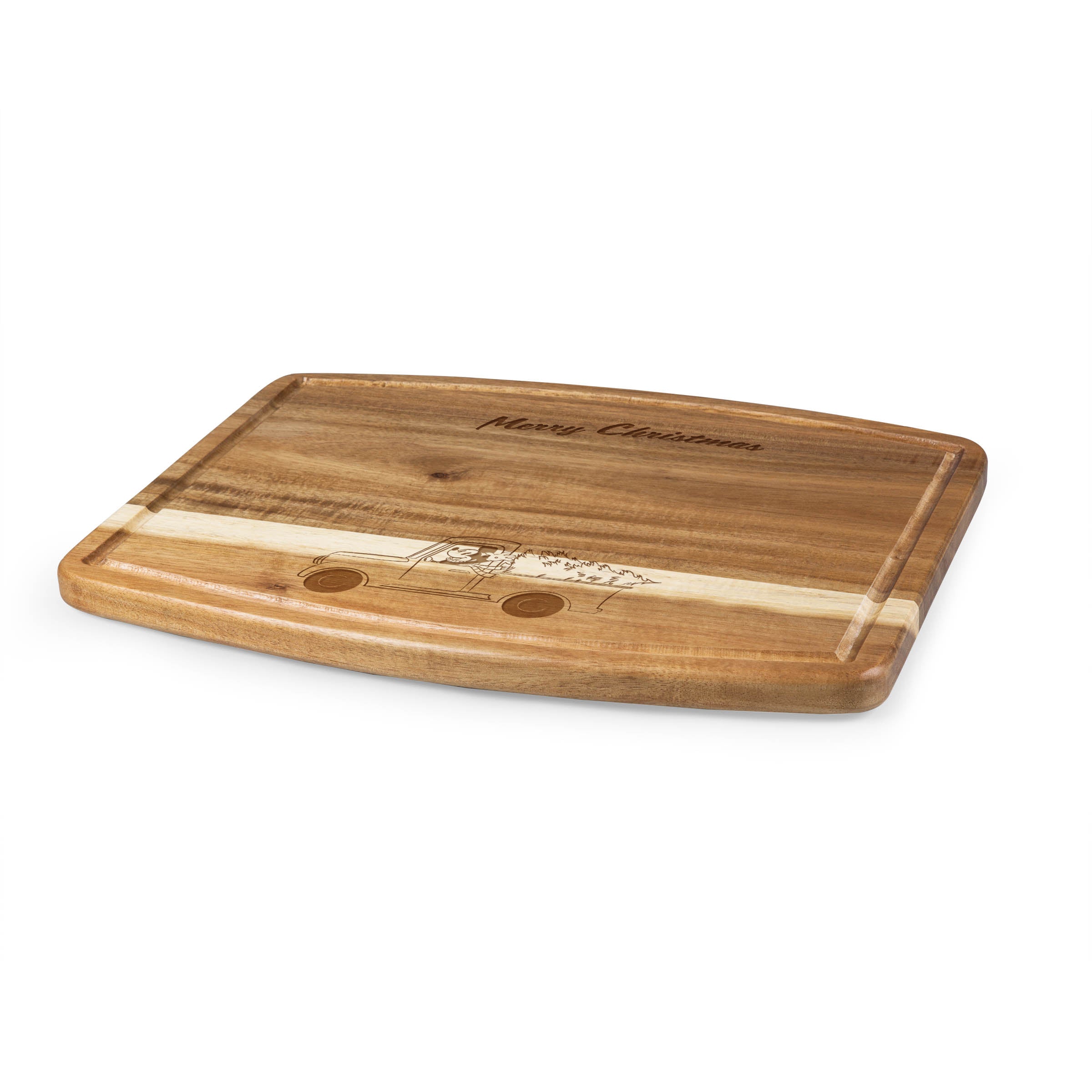 Mickey Mouse Christmas - Ovale Acacia Cutting Board