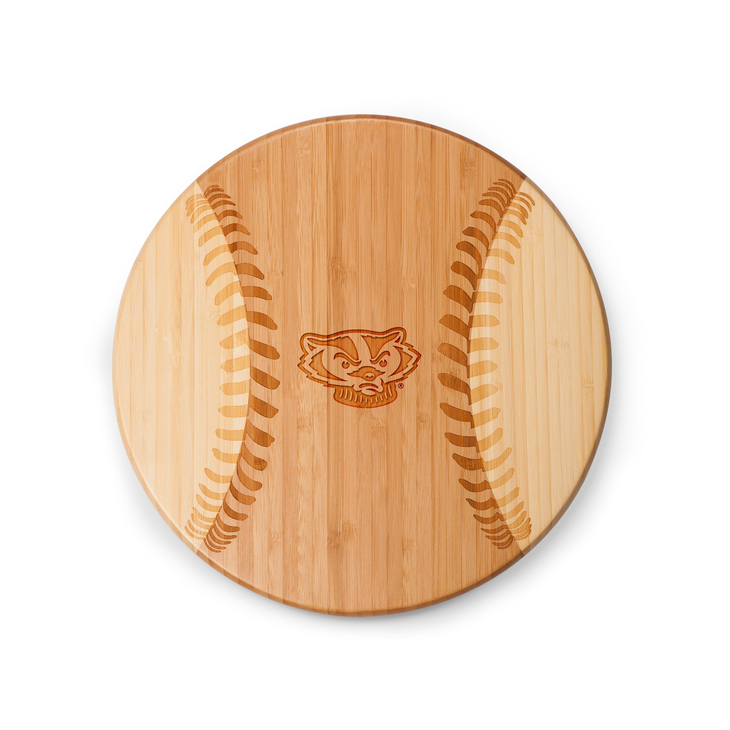 Wisconsin Badgers - Home Run! Baseball Cutting Board & Serving Tray