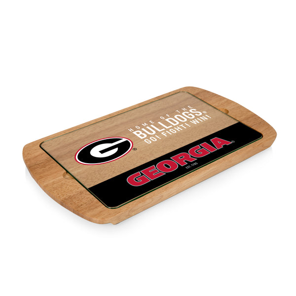 Georgia Bulldogs - Billboard Glass Top Serving Tray