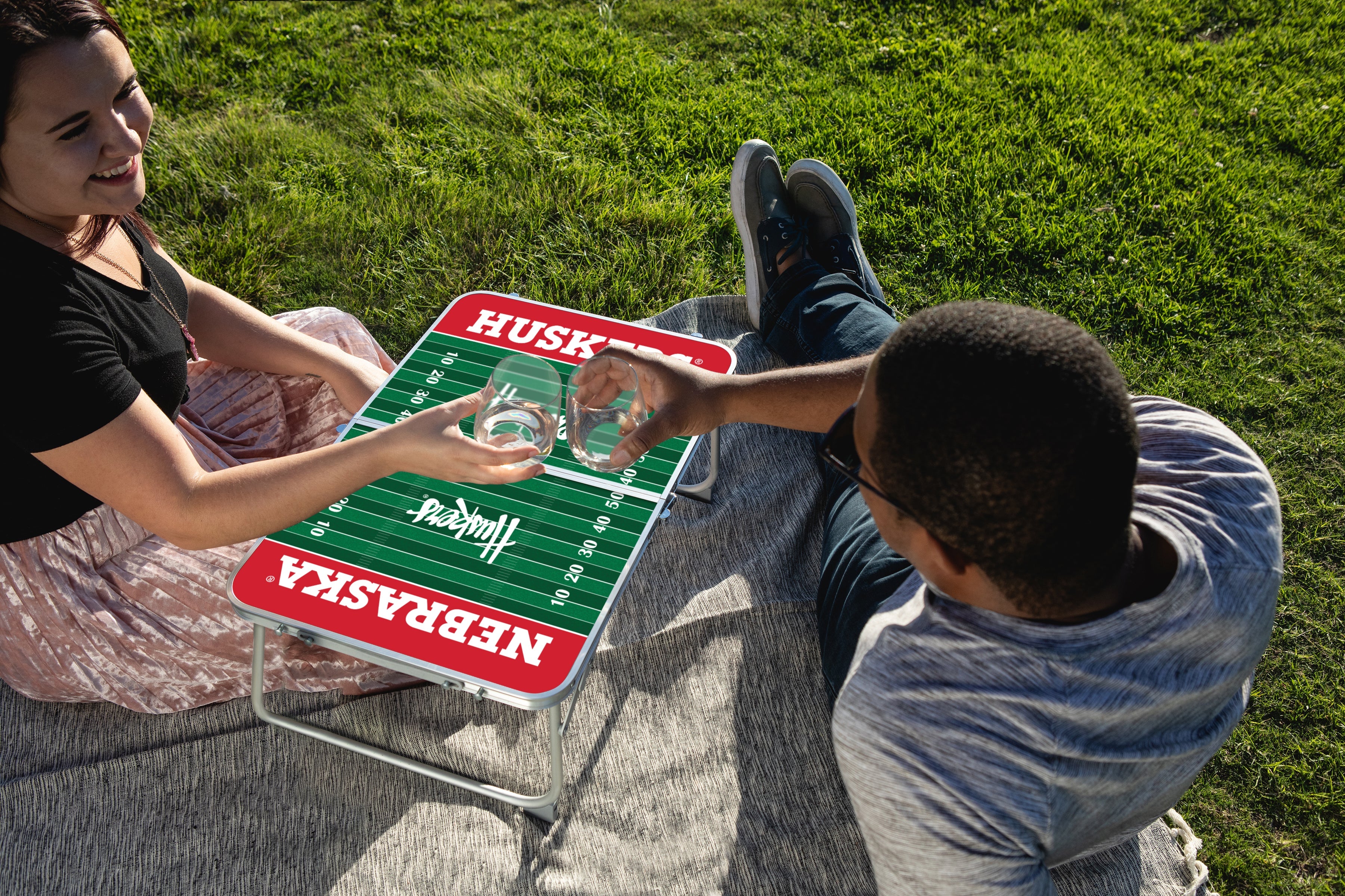 Nebraska Cornhuskers - Concert Table Mini Portable Table