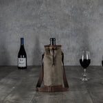 New York Jets - Waxed Canvas Wine Tote