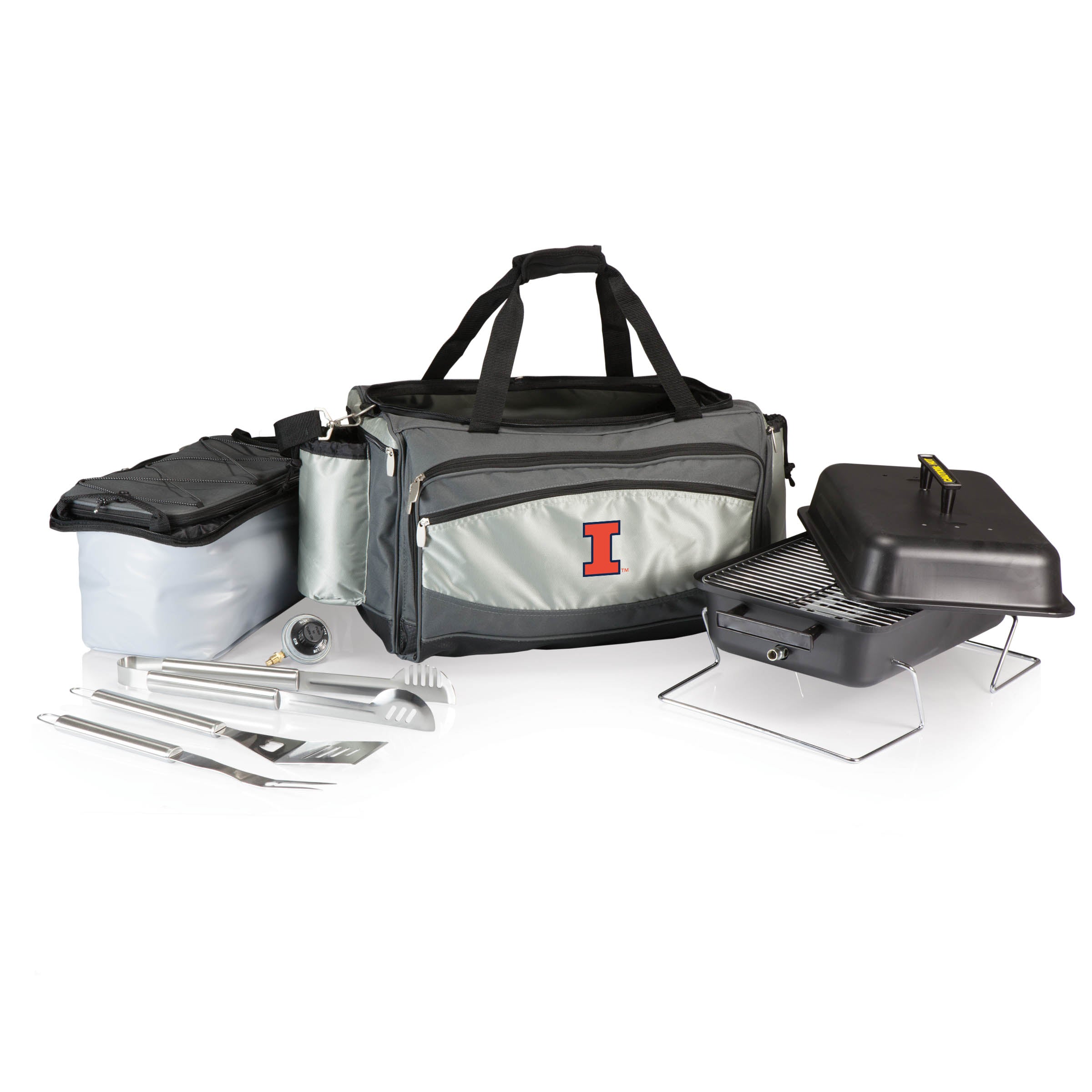 Illinois Fighting Illini - Vulcan Portable Propane Grill & Cooler Tote