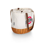 Ohio State Buckeyes - Coronado Canvas and Willow Basket Tote