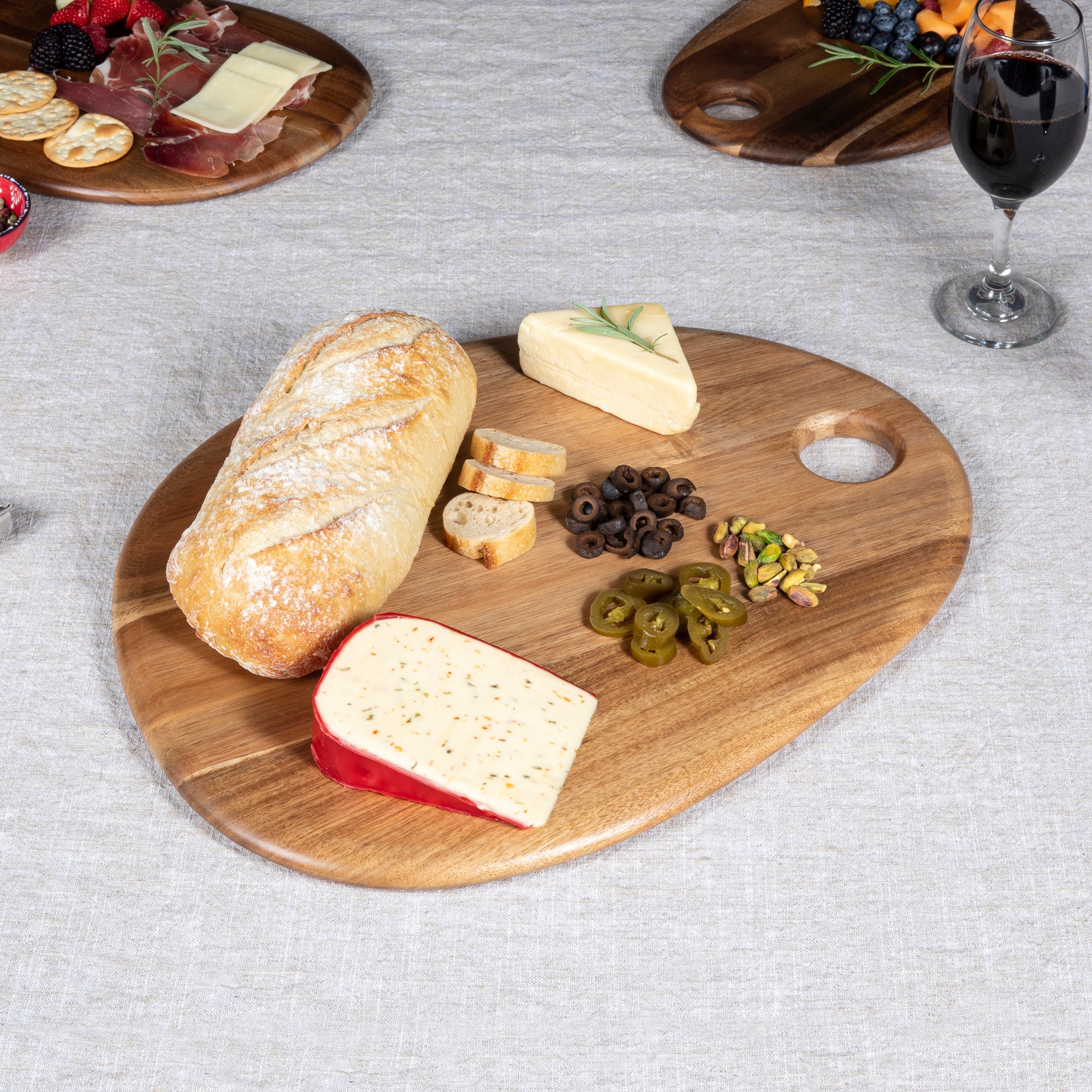 Pebble Shaped Acacia Serving Board 18" x 15"