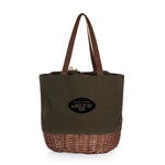 New York Jets - Coronado Canvas and Willow Basket Tote