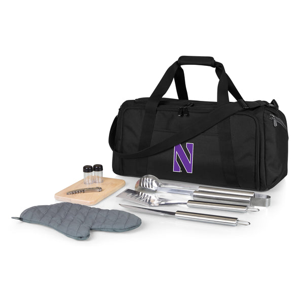 Northwestern Wildcats - BBQ Kit Grill Set & Cooler