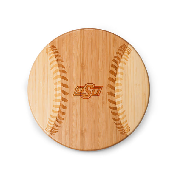 Oklahoma State Cowboys - Home Run! Baseball Cutting Board & Serving Tray