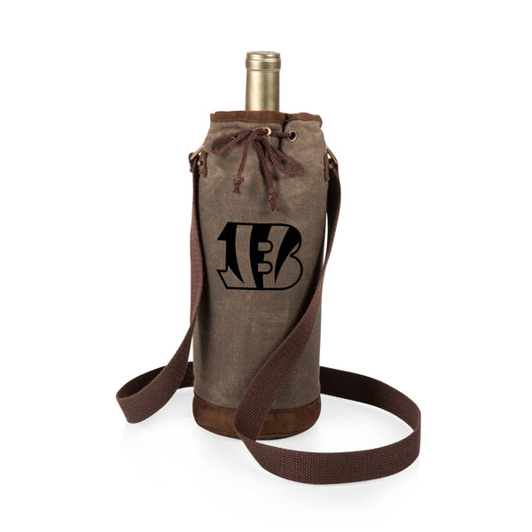 Cincinnati Bengals - Waxed Canvas Wine Tote