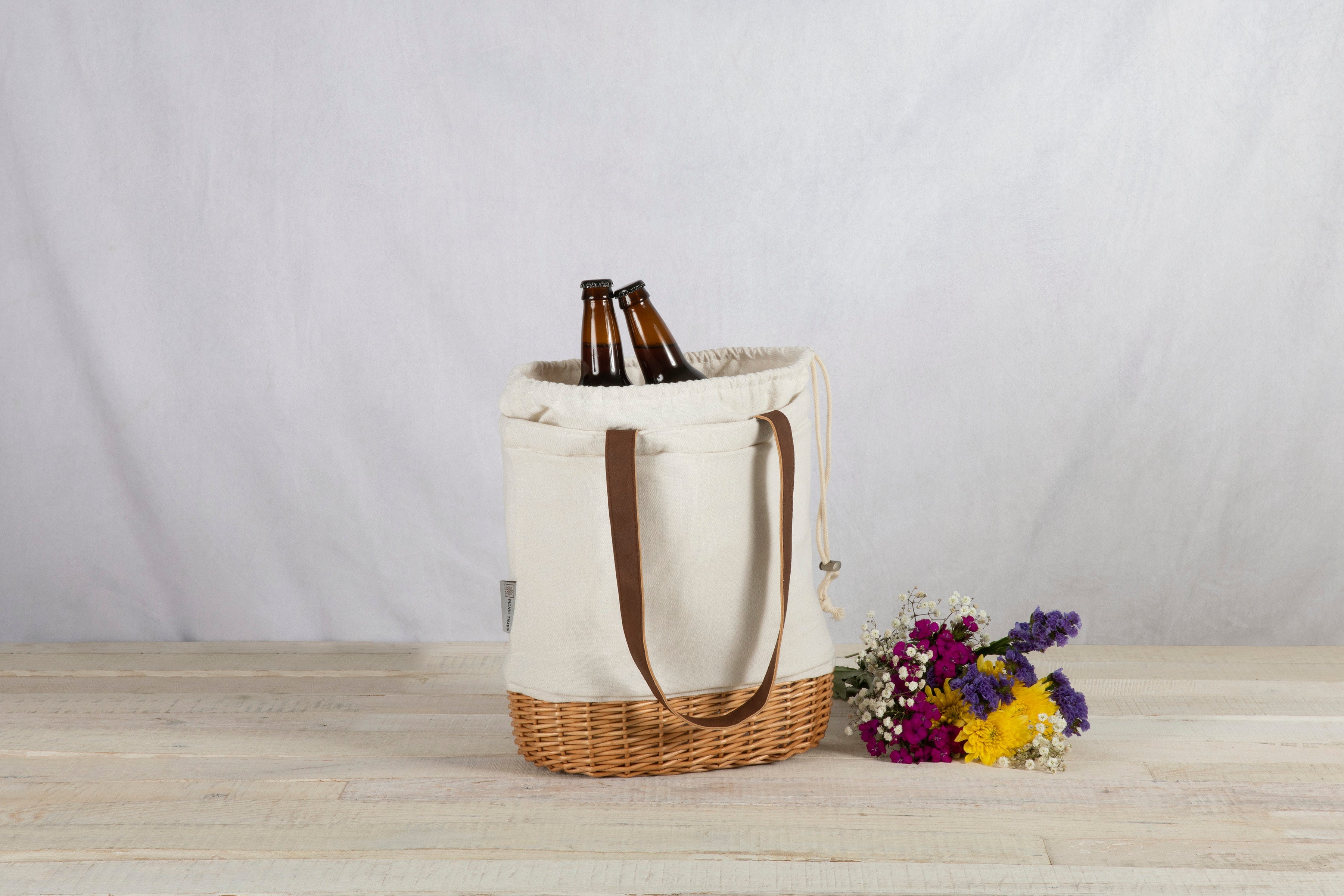 Pico Willow and Canvas Lunch Basket