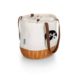 Iowa Hawkeyes - Coronado Canvas and Willow Basket Tote