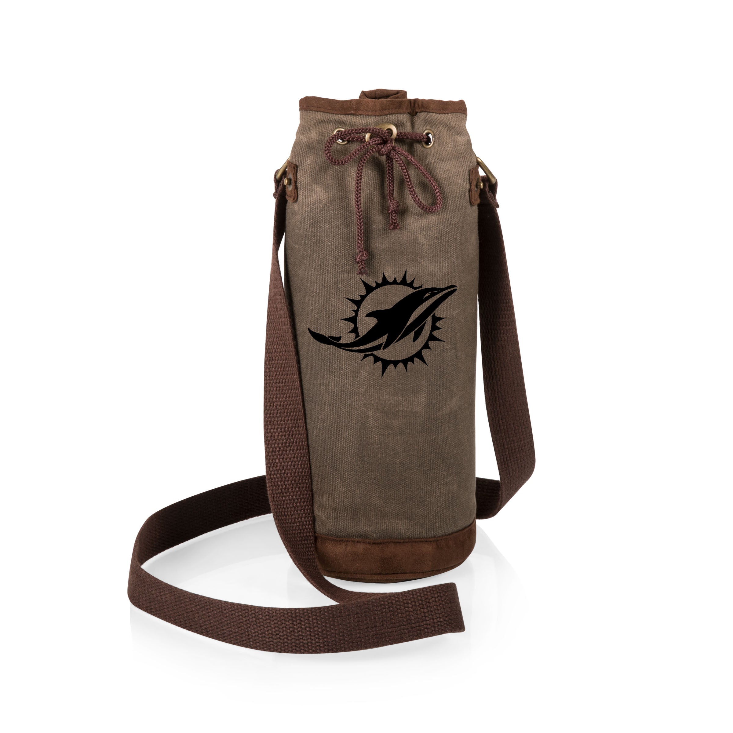 Miami Dolphins - Waxed Canvas Wine Tote