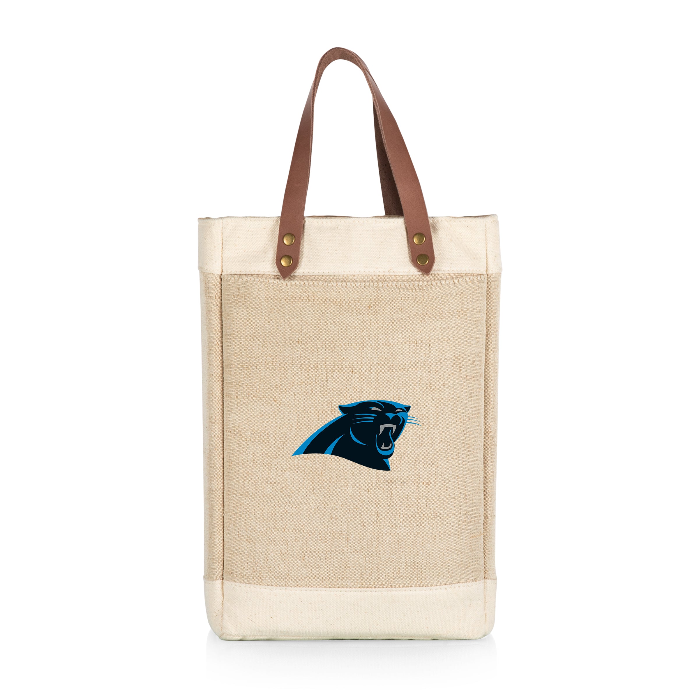 Carolina Panthers - Pinot Jute 2 Bottle Insulated Wine Bag