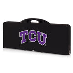 TCU Horned Frogs - Picnic Table Portable Folding Table with Seats