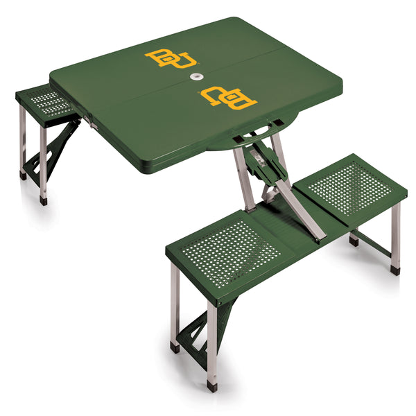 Baylor Bears - Picnic Table Portable Folding Table with Seats