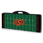 Football Field - Oklahoma State Cowboys - Picnic Table Portable Folding Table with Seats