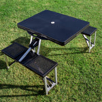 Northwestern Wildcats - Picnic Table Portable Folding Table with Seats