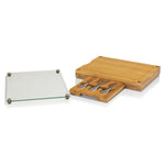 Los Angeles Dodgers - Concerto Glass Top Cheese Cutting Board & Tools Set