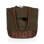 New England Patriots - Coronado Canvas and Willow Basket Tote