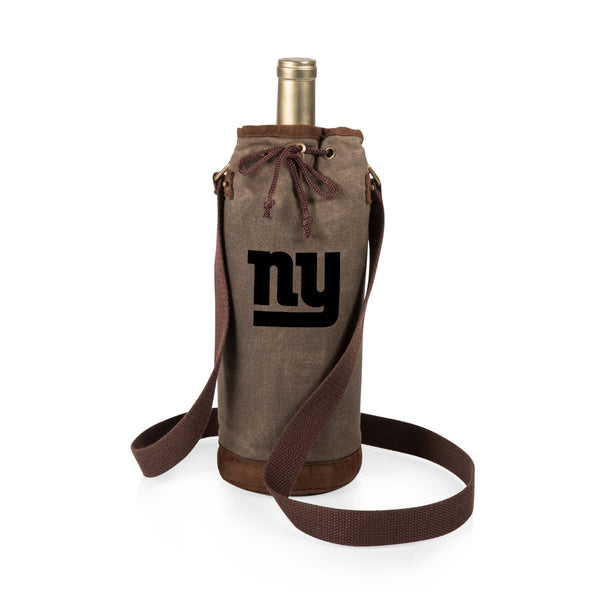 New York Giants - Waxed Canvas Wine Tote