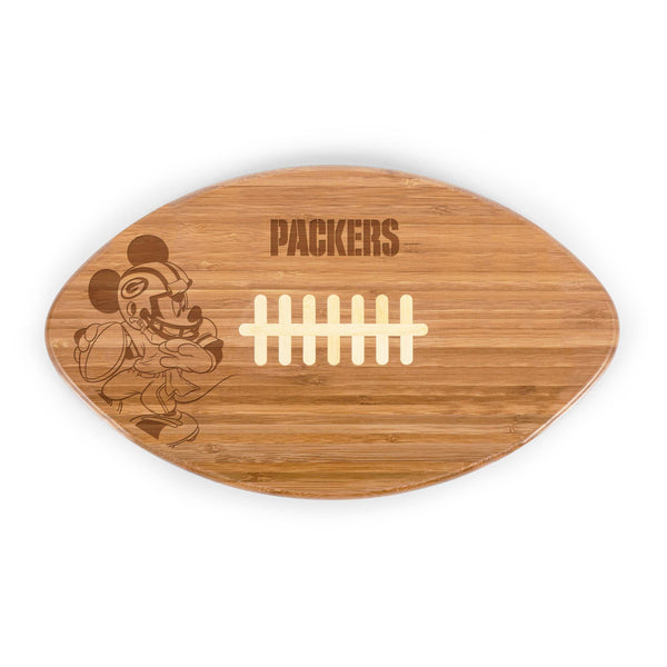 Green Bay Packers Mickey Mouse - Touchdown! Football Cutting Board & Serving Tray