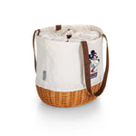 Mickey Mouse - New York Giants - Coronado Canvas and Willow Basket Tote