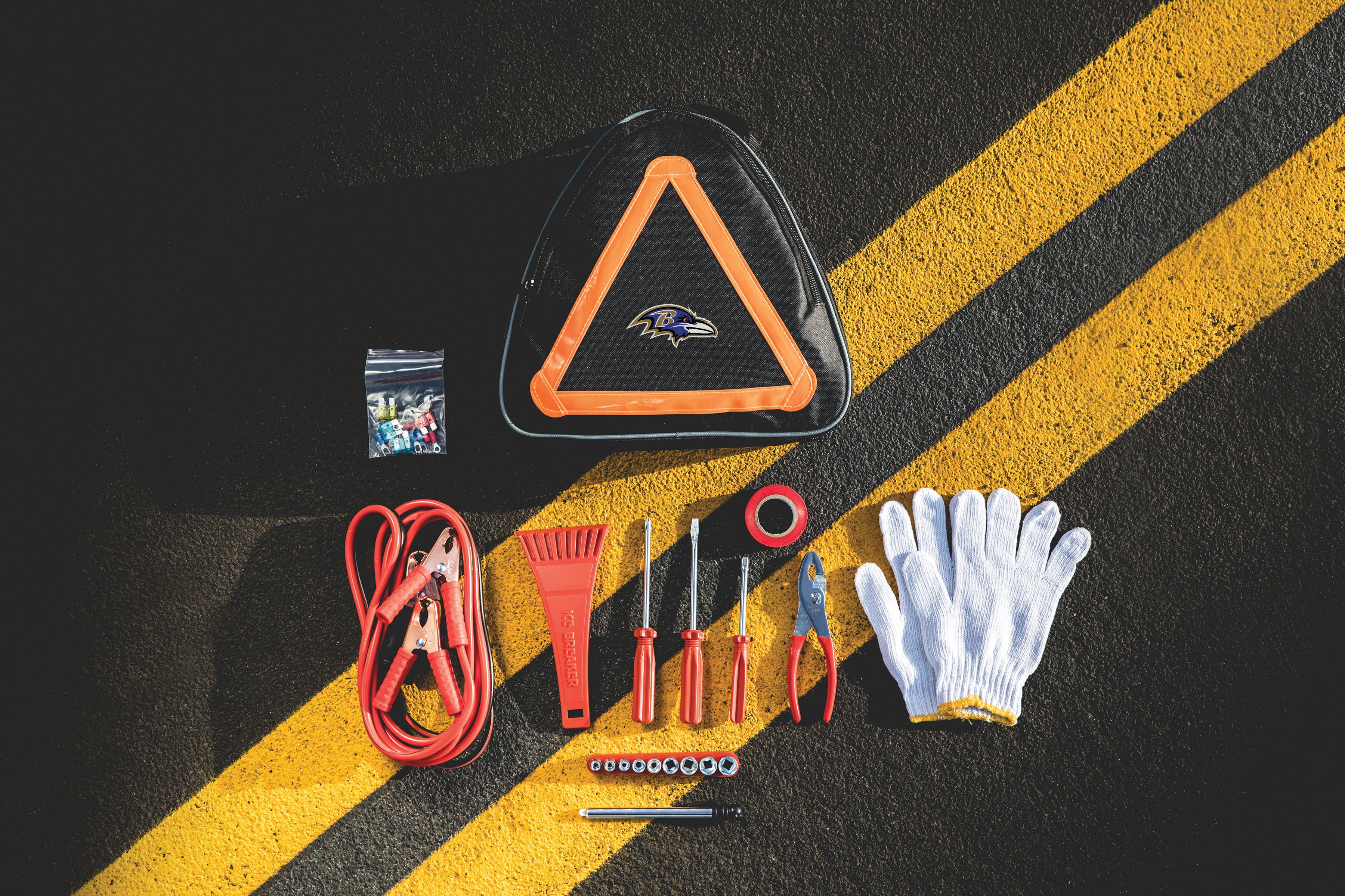 Baltimore Ravens - Roadside Emergency Car Kit