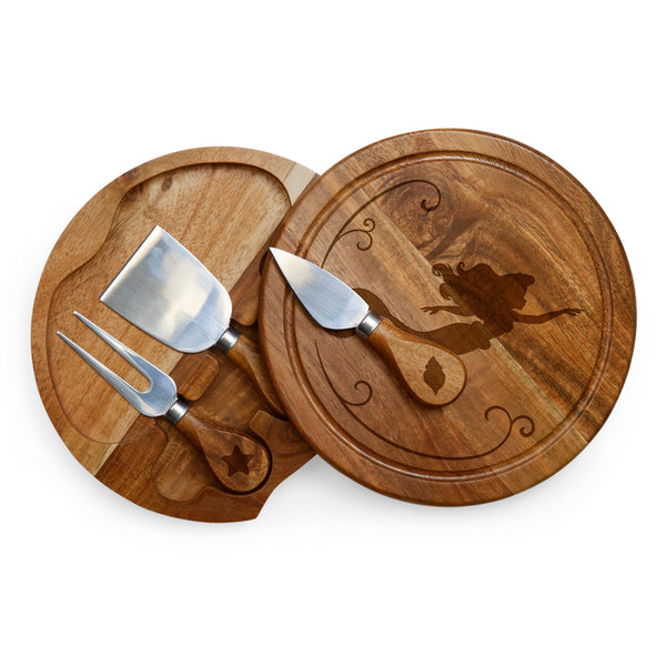 Little Mermaid - Acacia Brie Cheese Cutting Board & Tools Set