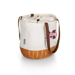 Mississippi State Bulldogs - Coronado Canvas and Willow Basket Tote