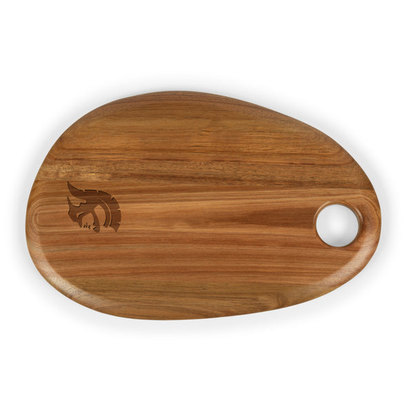 USC Trojans - Pebble Shaped Acacia Serving Board 15" x 10"