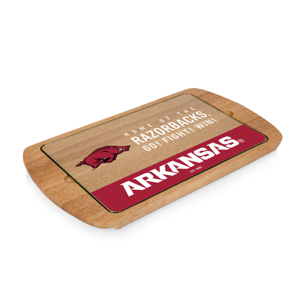 Arkansas Razorbacks - Billboard Glass Top Serving Tray