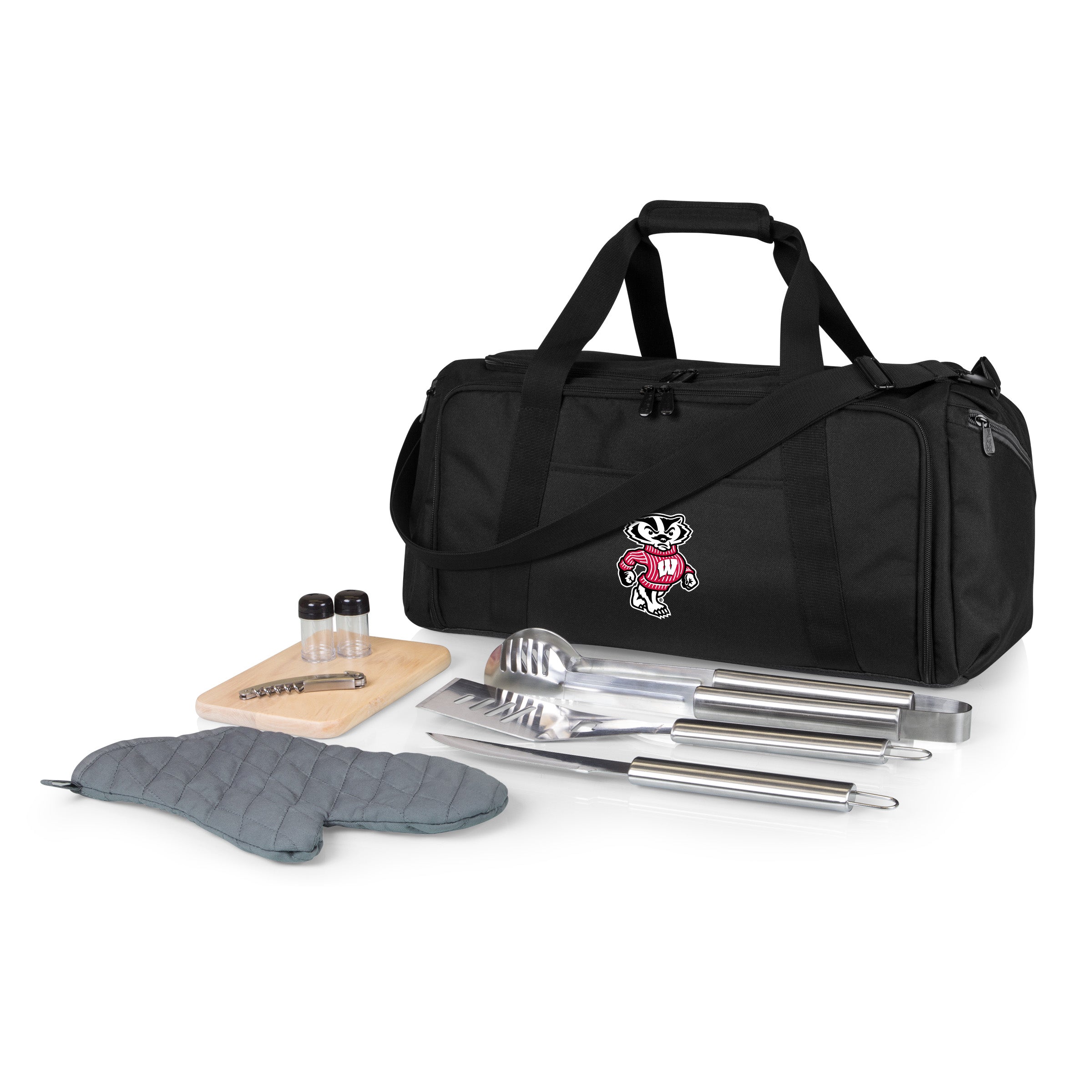 Wisconsin Badgers - BBQ Kit Grill Set & Cooler