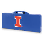 Illinois Fighting Illini - Picnic Table Portable Folding Table with Seats