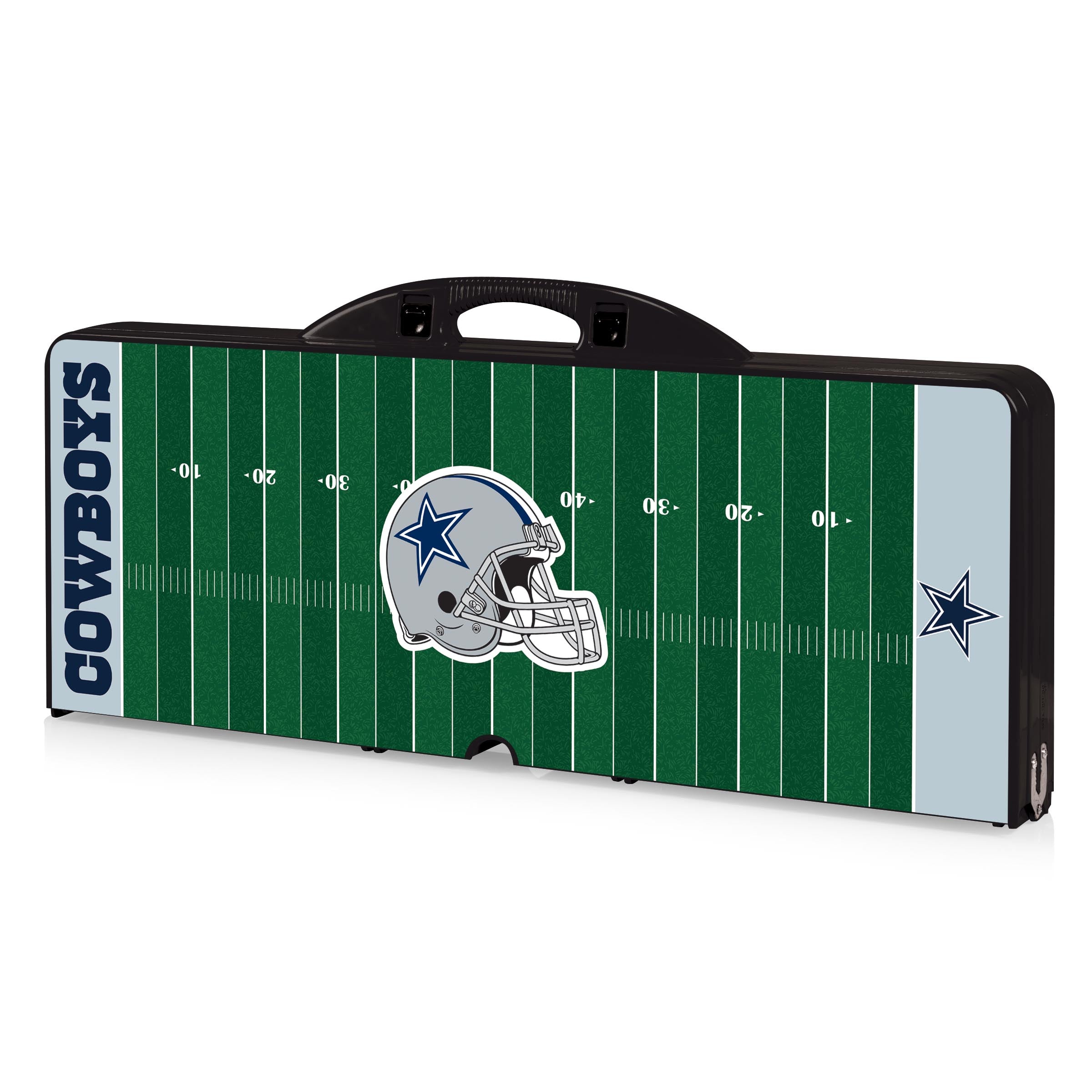 Dallas Cowboys Football Field - Picnic Table Portable Folding Table with Seats