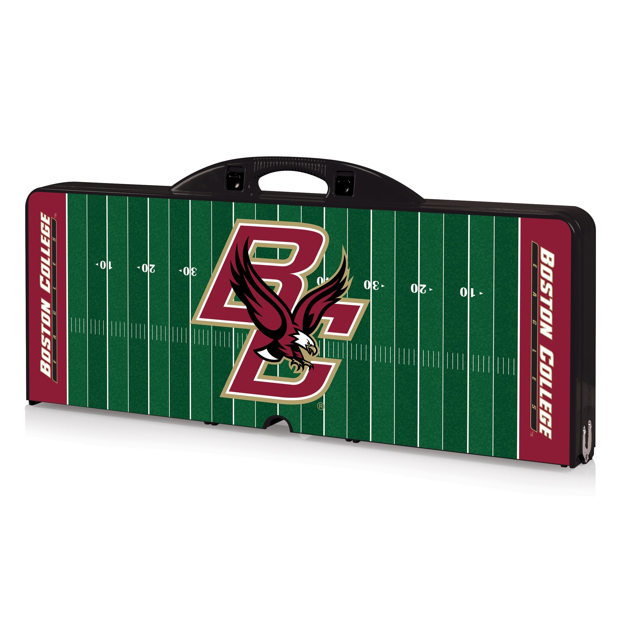 Boston College Eagles Football Field - Picnic Table Portable Folding Table with Seats