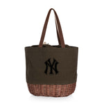 New York Yankees - Coronado Canvas and Willow Basket Tote