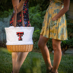 Texas Tech Red Raiders - Coronado Canvas and Willow Basket Tote