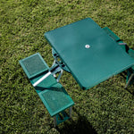 New York Jets Football Field - Picnic Table Portable Folding Table with Seats