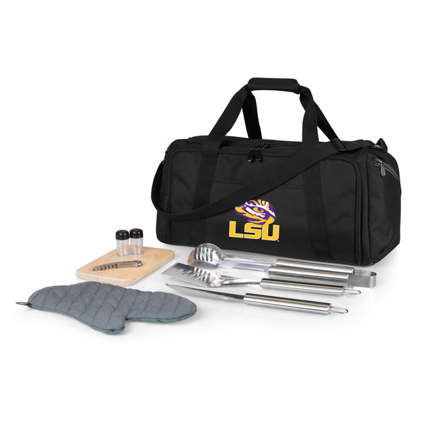 LSU Tigers - BBQ Kit Grill Set & Cooler