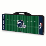 Denver Broncos Football Field - Picnic Table Portable Folding Table with Seats