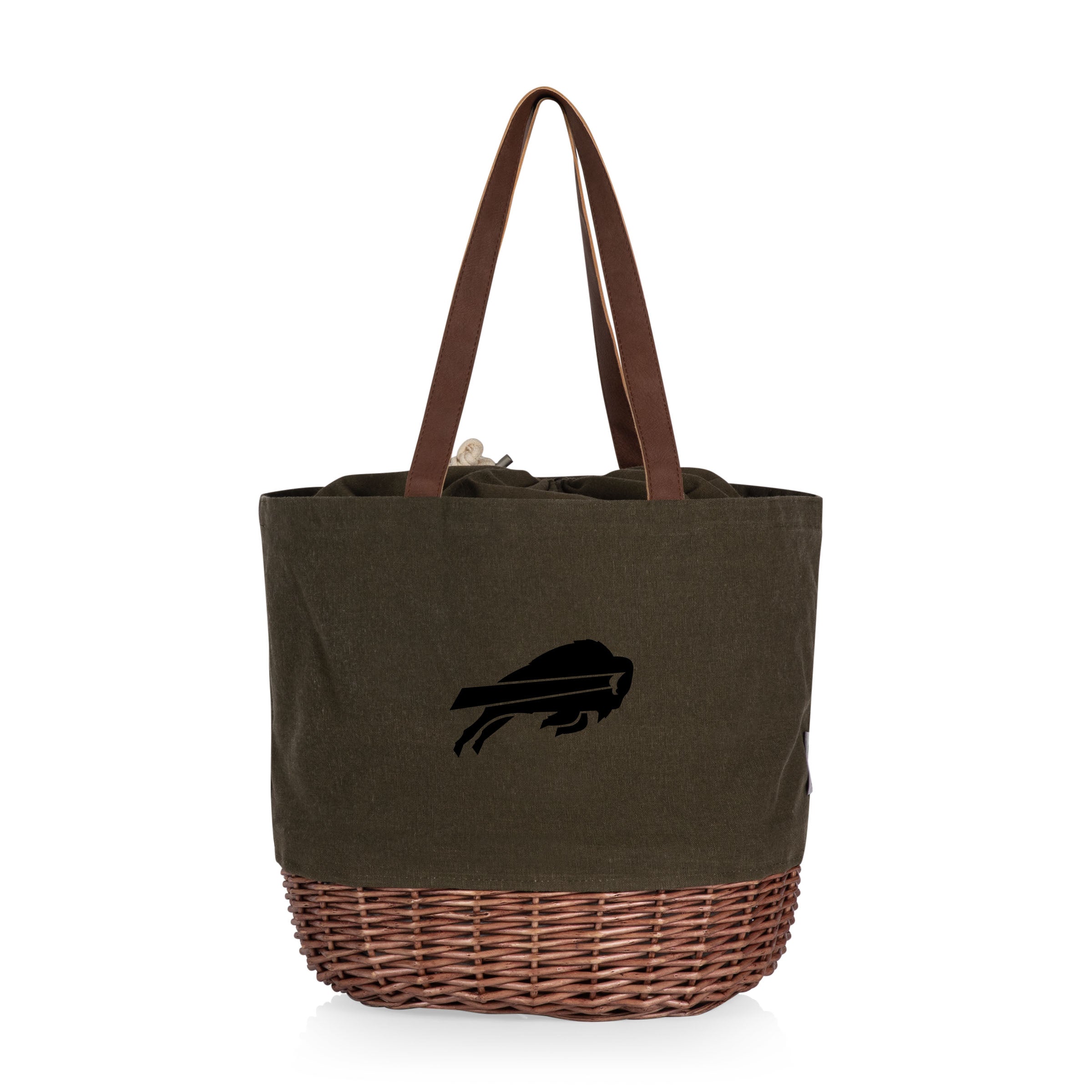 Buffalo Bills - Coronado Canvas and Willow Basket Tote