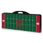 Indiana Hoosiers Football Field - Picnic Table Portable Folding Table with Seats