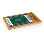 Kentucky Wildcats Football Field - Icon Glass Top Cutting Board & Knife Set