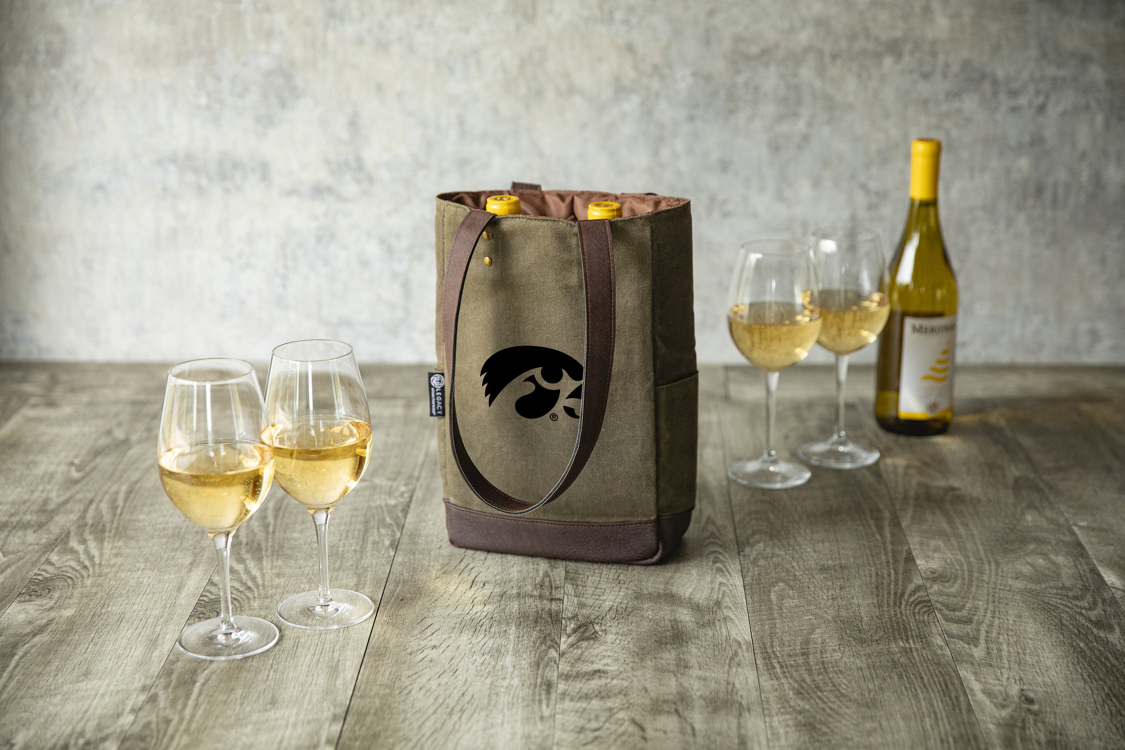 Iowa Hawkeyes - 2 Bottle Insulated Wine Cooler Bag