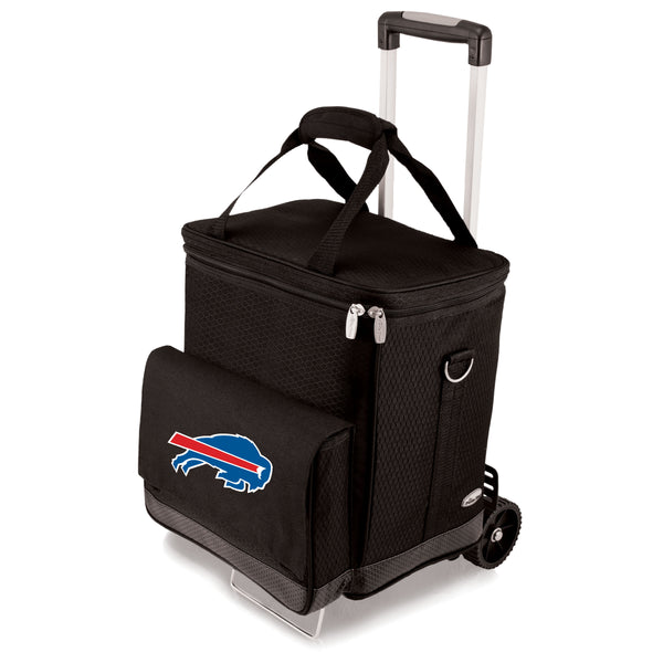 Buffalo Bills - Cellar 6-Bottle Wine Carrier & Cooler Tote with Trolley