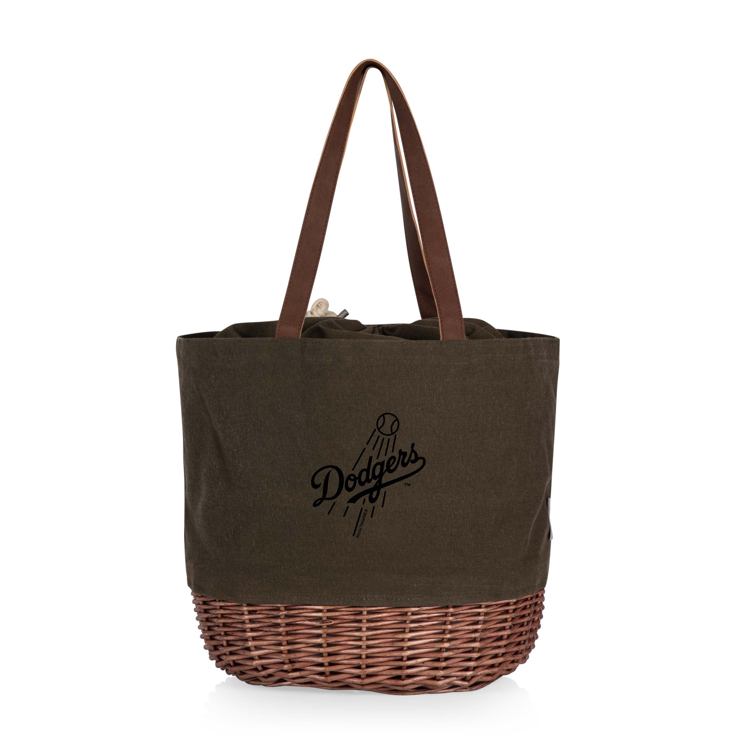 Los Angeles Dodgers - Coronado Canvas and Willow Basket Tote