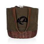 Los Angeles Rams - Coronado Canvas and Willow Basket Tote