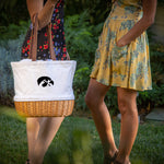 Iowa Hawkeyes - Coronado Canvas and Willow Basket Tote