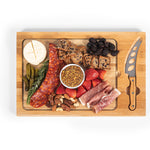 Icon Glass Top Cutting Board & Knife Set