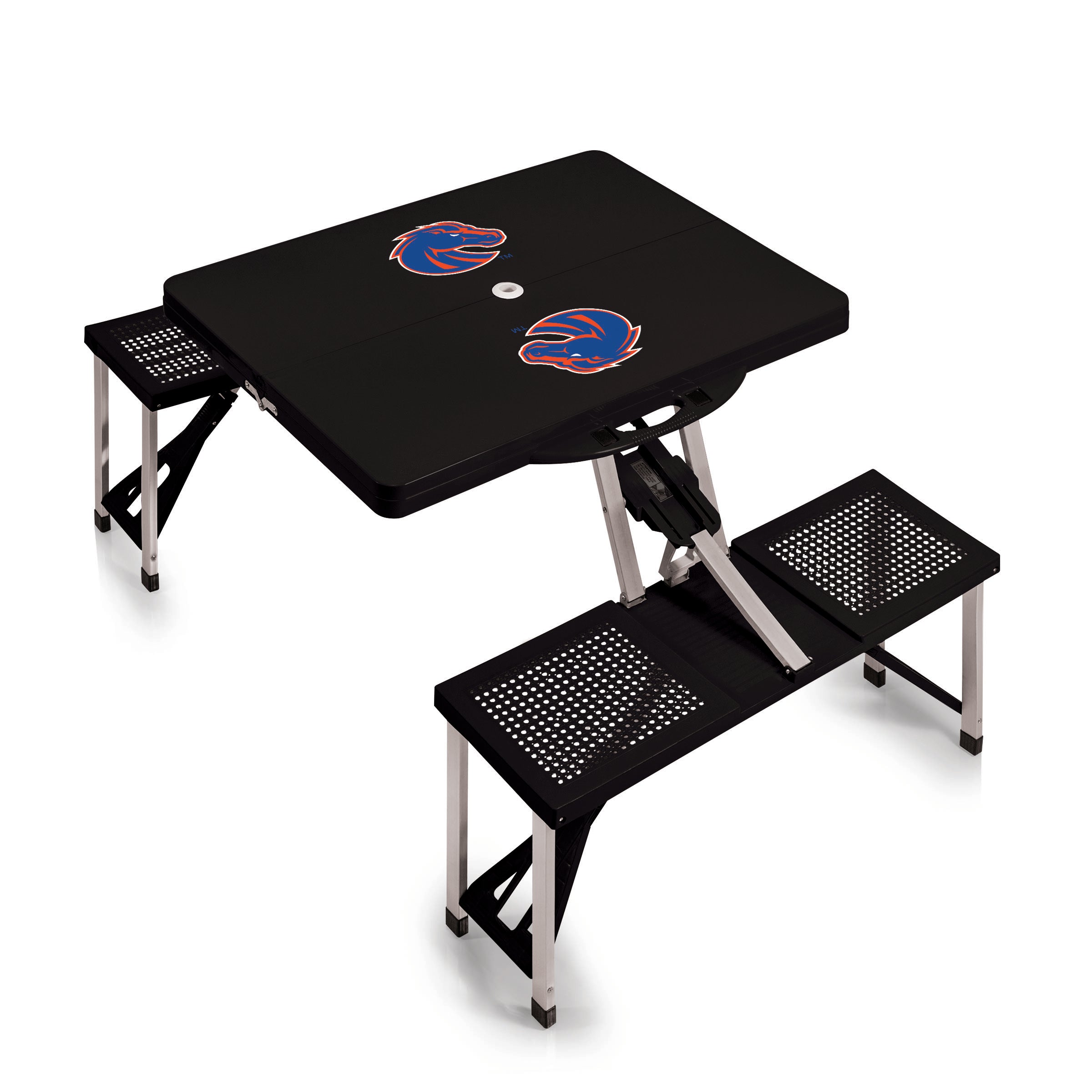 Boise State Broncos - Picnic Table Portable Folding Table with Seats